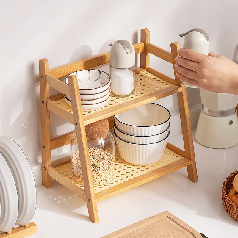 2-Tier Vintage Storage Rack - Image 2