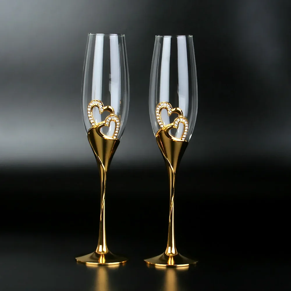 Amour Gold Heart Flutes - Image 2