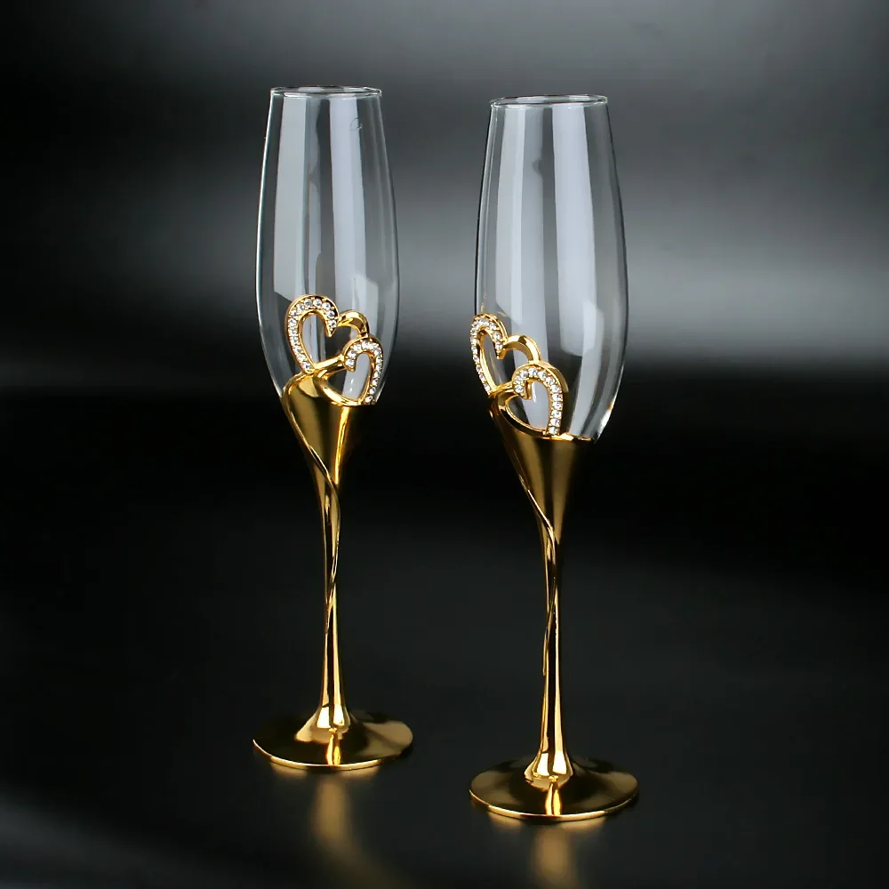 Amour Gold Heart Flutes - Image 3