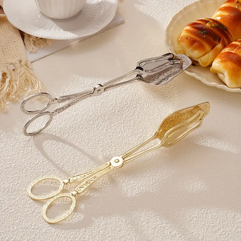 Aria Engraved Scissor Tongs - Image 4