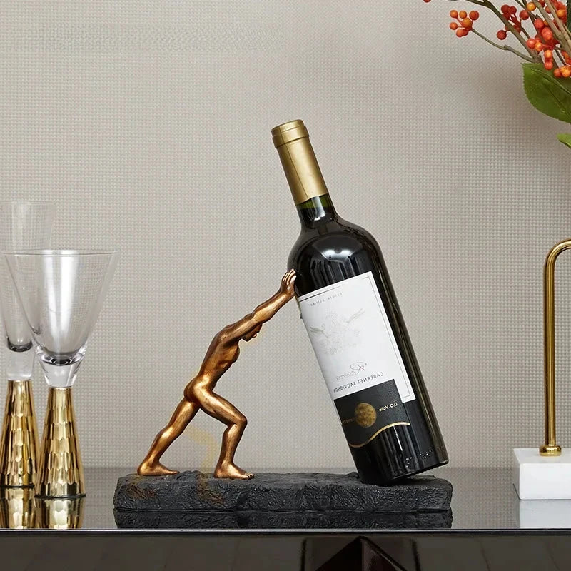 Atlas Bronze Wine Holder - Image 3