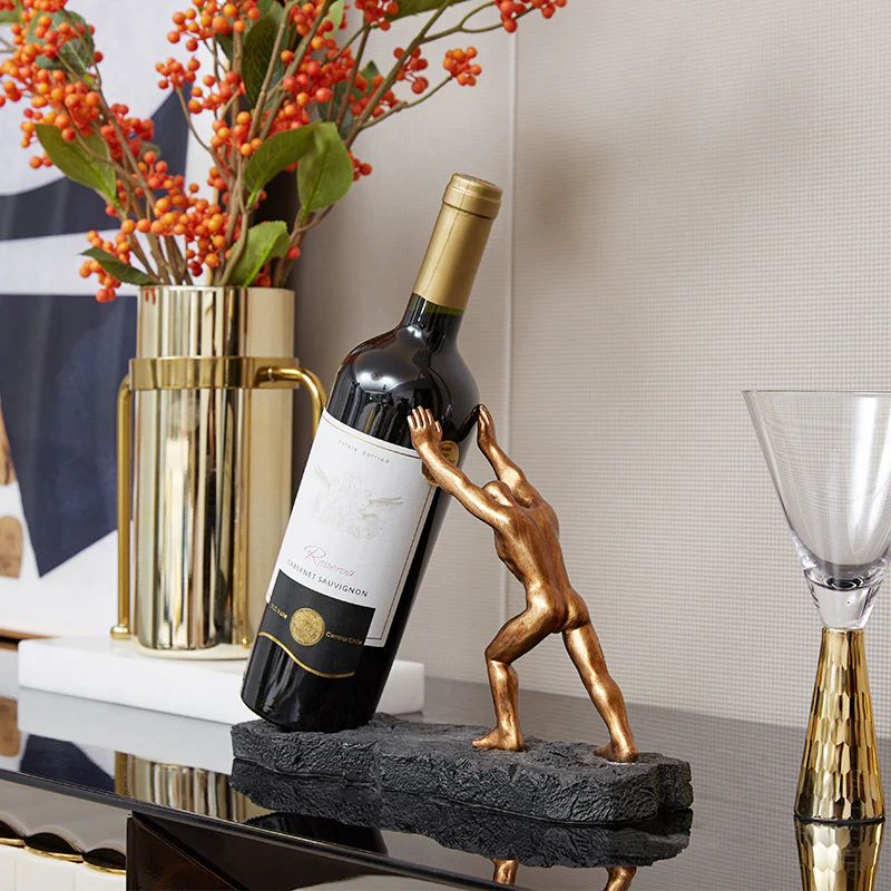 Atlas Bronze Wine Holder - Image 4