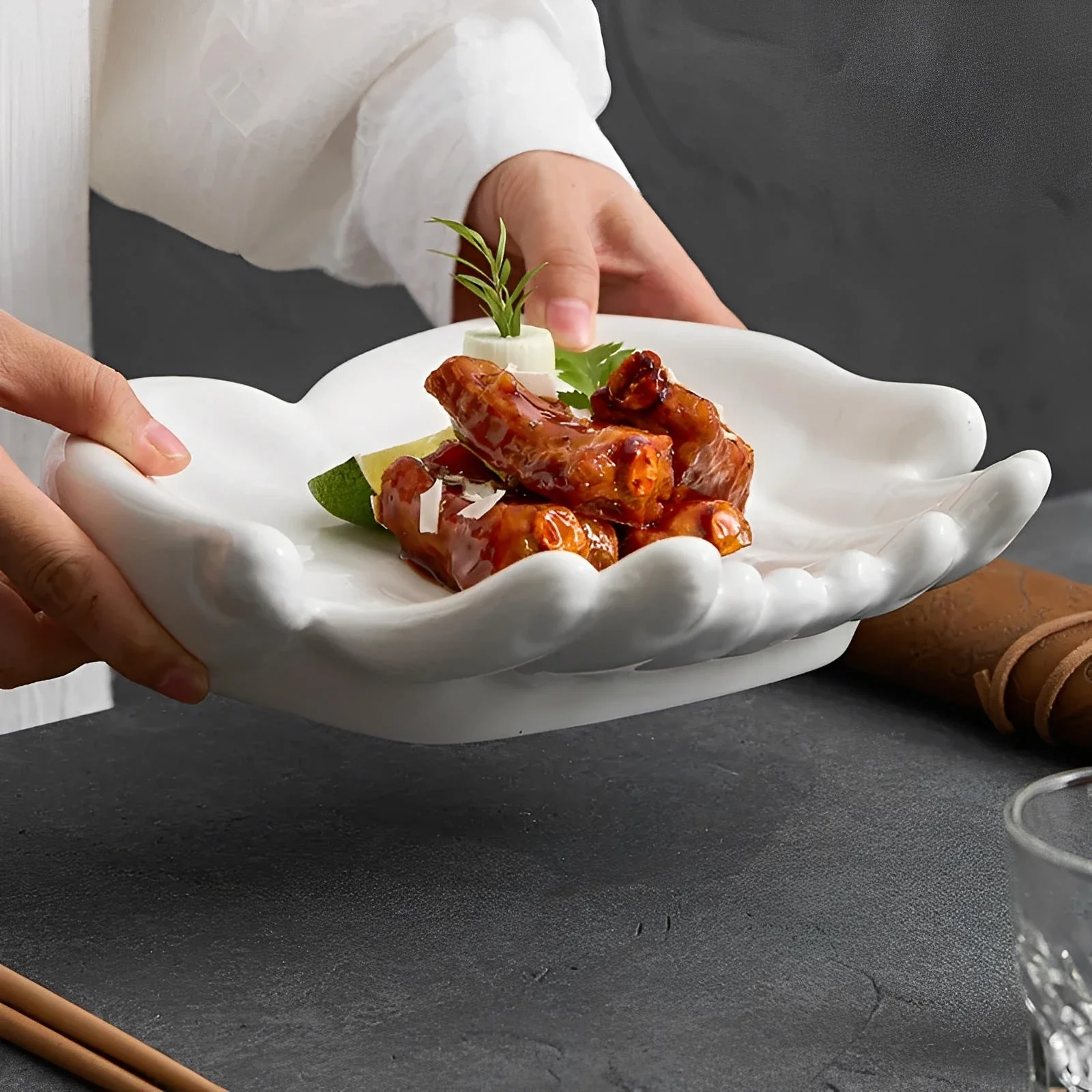 Atlas Ceramic Hand Dish - Image 3