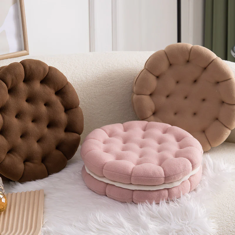 Biscuit Cream Plush Cushion - Image 2