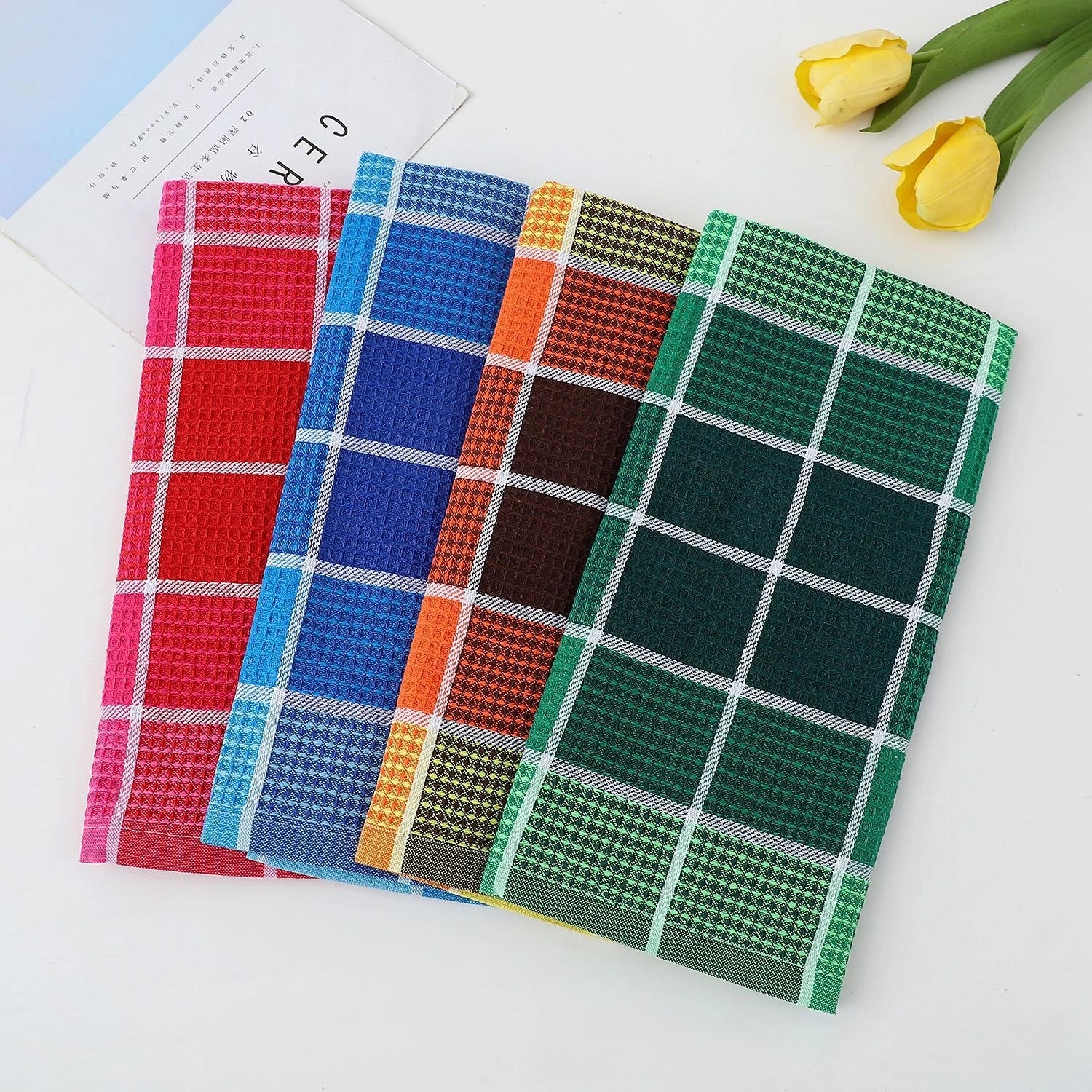Brighton Waffle Grid Towels - Image 2