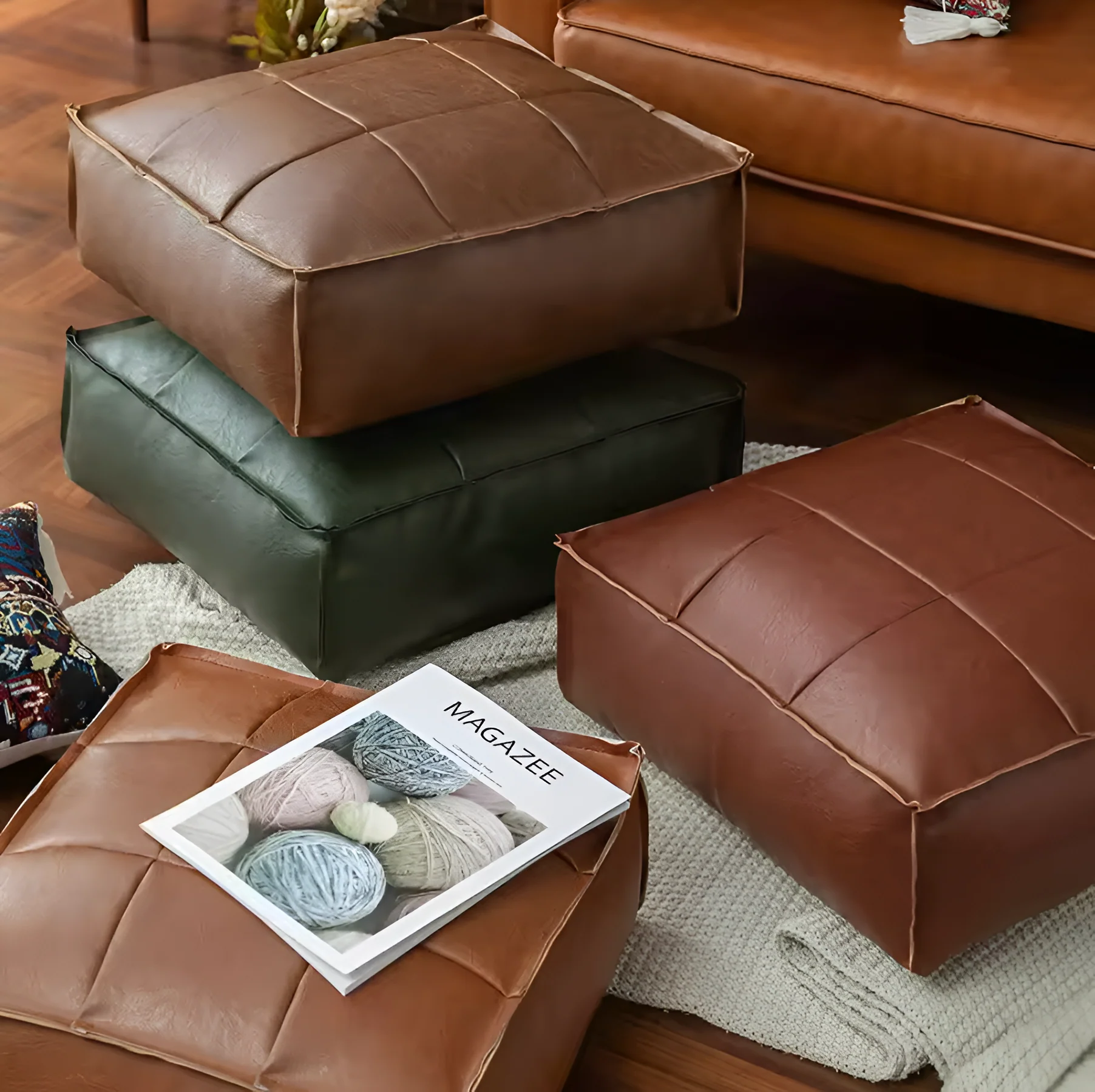 Camden Pouf Floor Cushion - Image 3