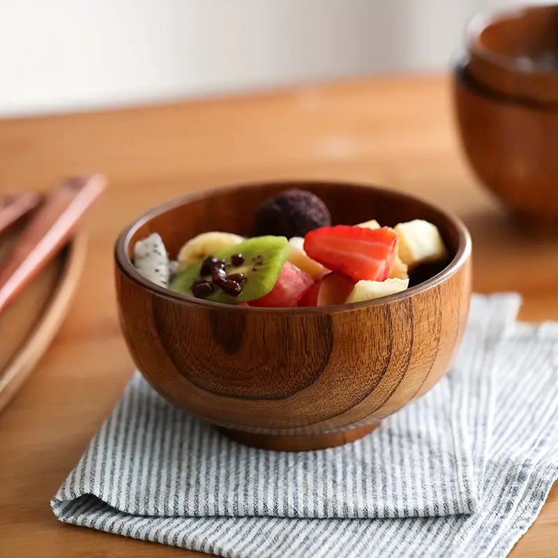 Carson Acacia Wood Bowl - Image 2