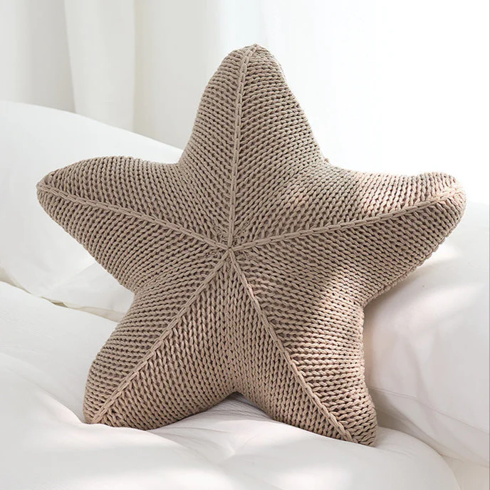 Caspian Knit Starfish Pillow - Image 2