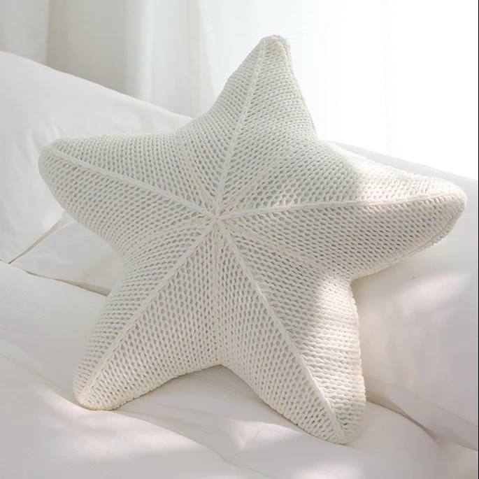 Caspian Knit Starfish Pillow - Image 3