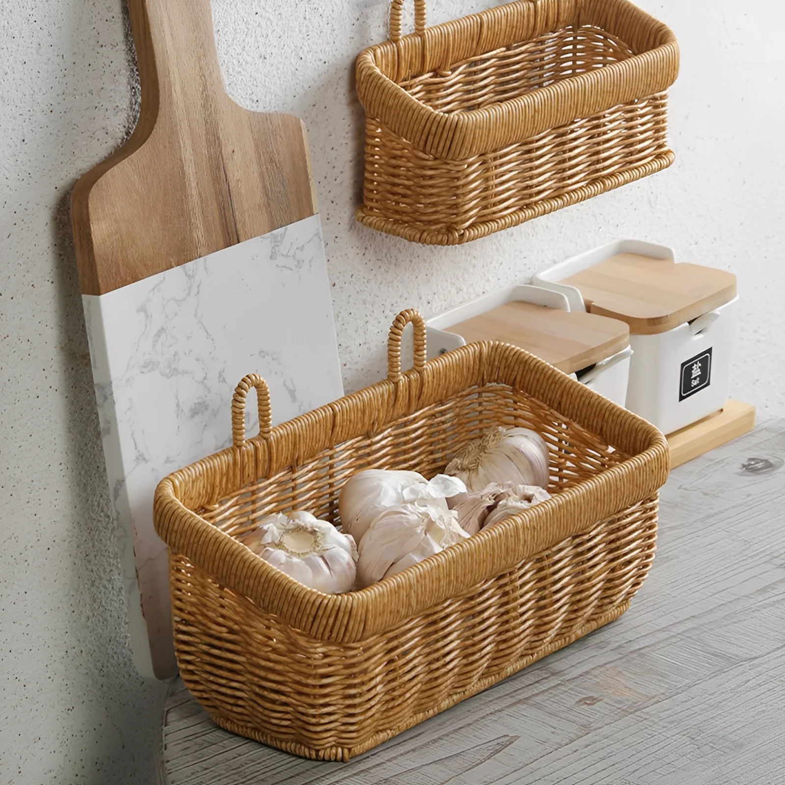 Cleo Rattan Storage Baskets - Image 2