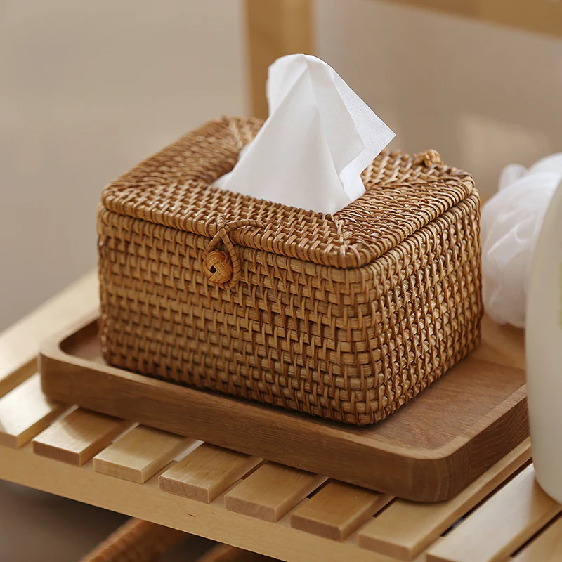 Emly Rattan Tissue Box - Image 3