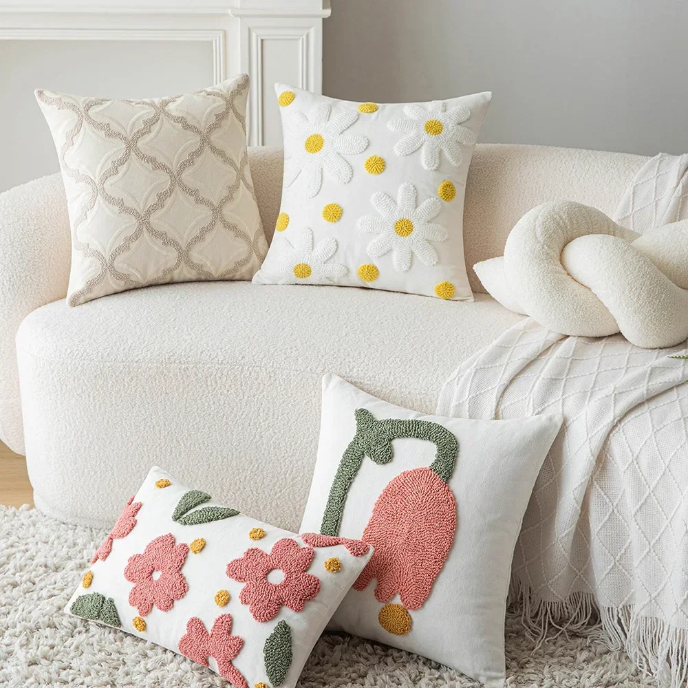 Flora Embroidered Pillow Case - Image 3