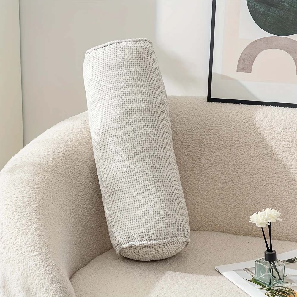 Harlowe Chenille Bolster Pillow - Image 4
