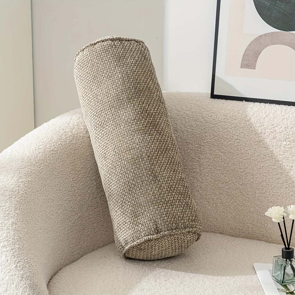 Harlowe Chenille Bolster Pillow - Image 5
