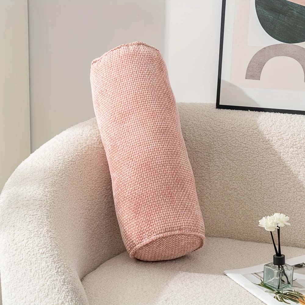 Harlowe Chenille Bolster Pillow - Image 6