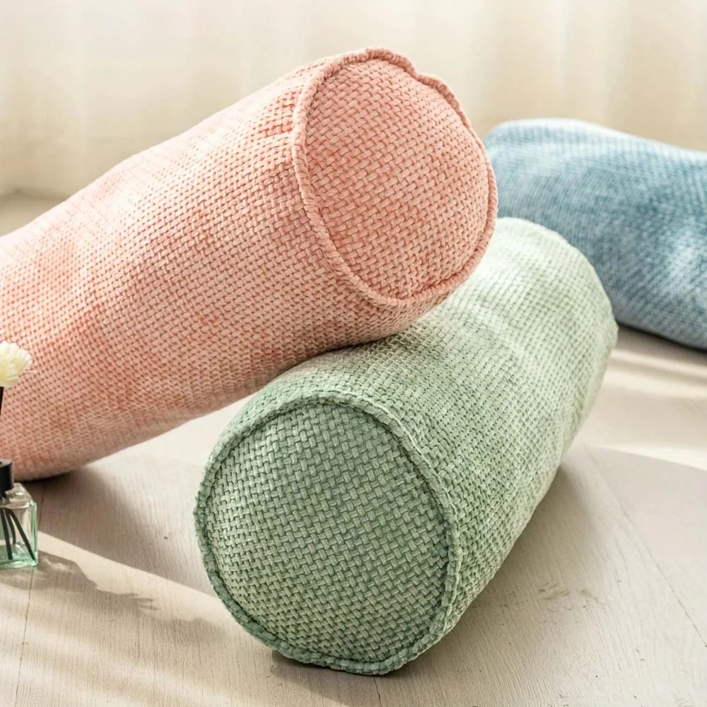 Harlowe Chenille Bolster Pillow - Image 9