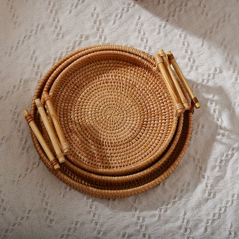 Harway Natural Rattan Tray - Image 3