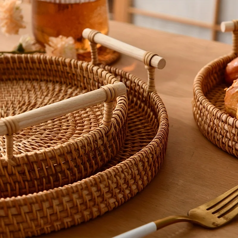 Harway Natural Rattan Tray - Image 5