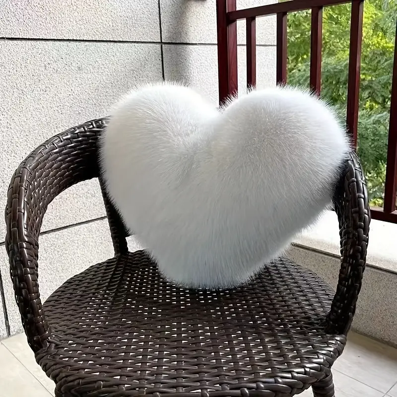 Heart Plush Throw Pillow - Image 2