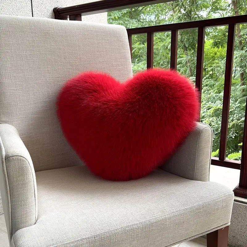 Heart Plush Throw Pillow - Image 5