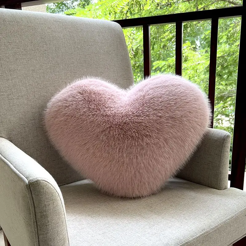 Heart Plush Throw Pillow - Image 6