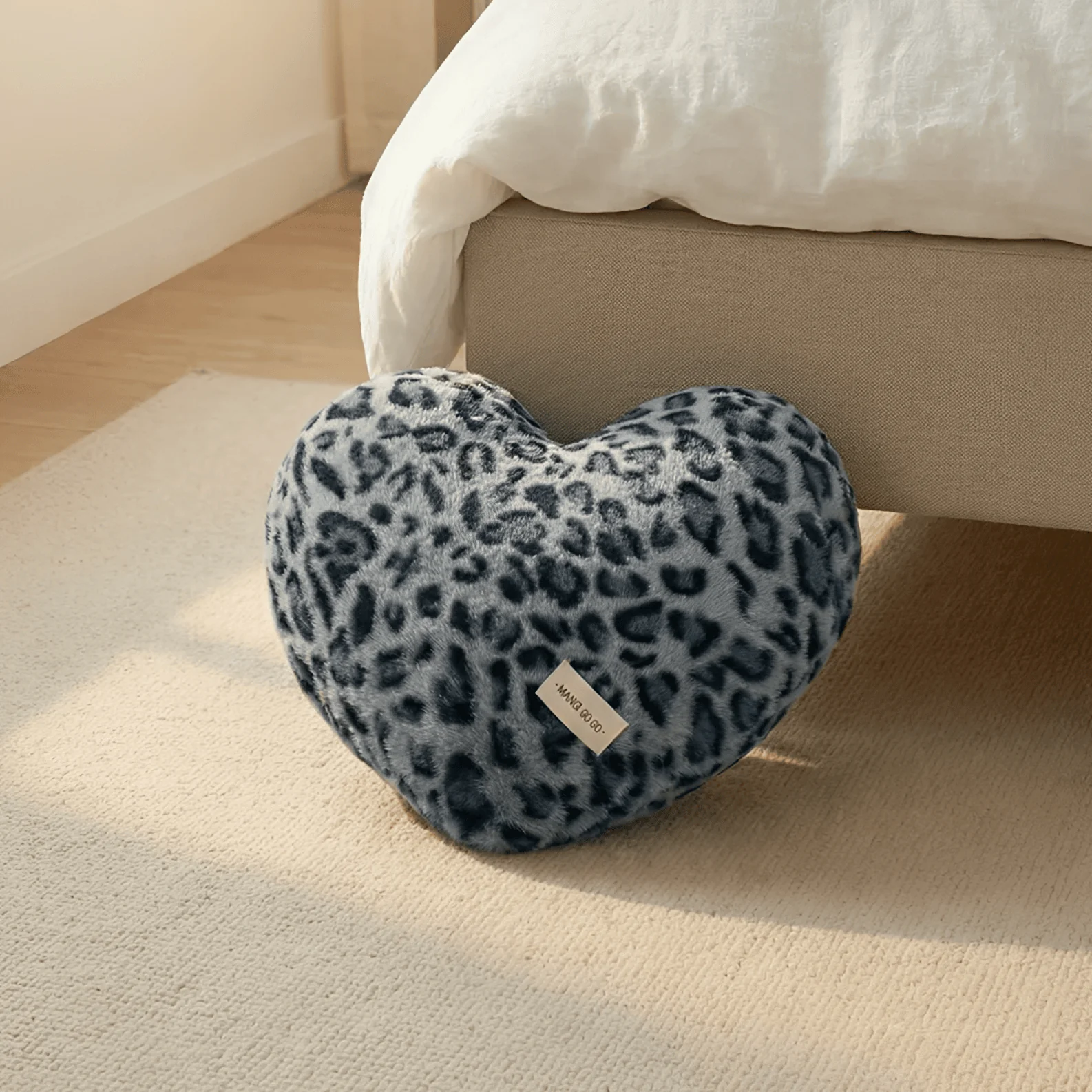 Leopard Plush Heart Pillow - Image 9