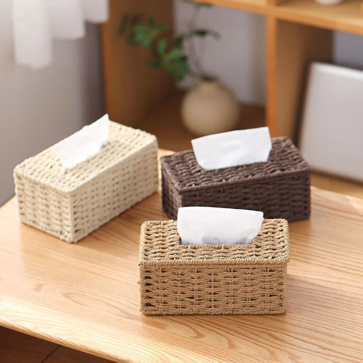 Lina Rattan Tissue Box - Image 5