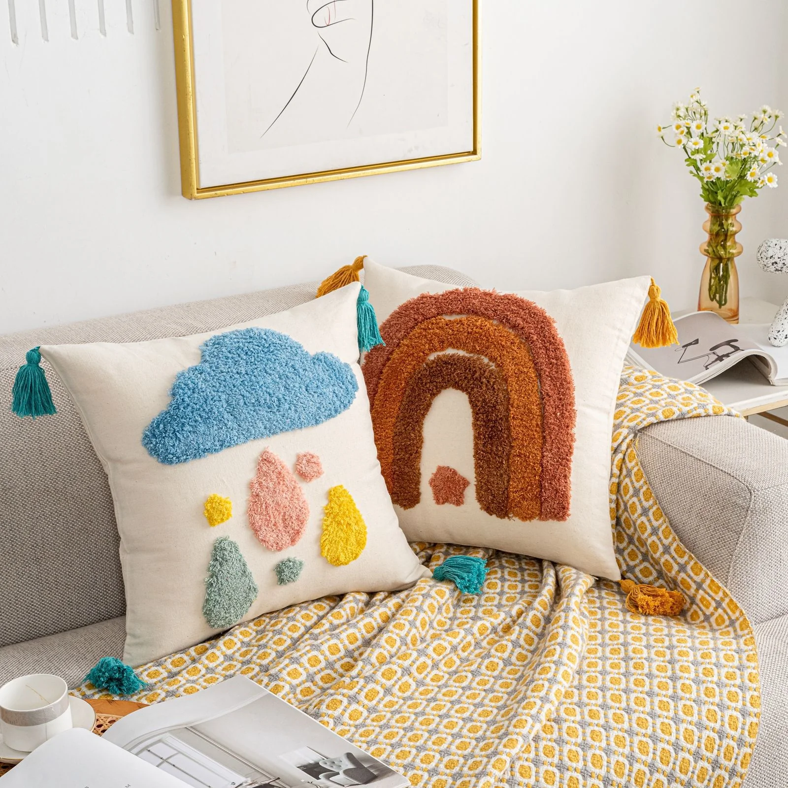 Liora Joy Tufted Pillow Cover - Image 6