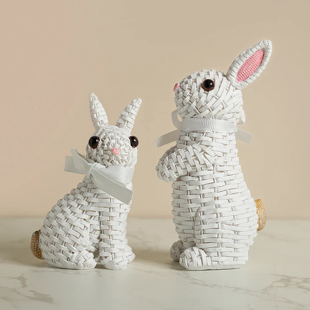 Maris Rustic Wicker Rabbits - Image 10