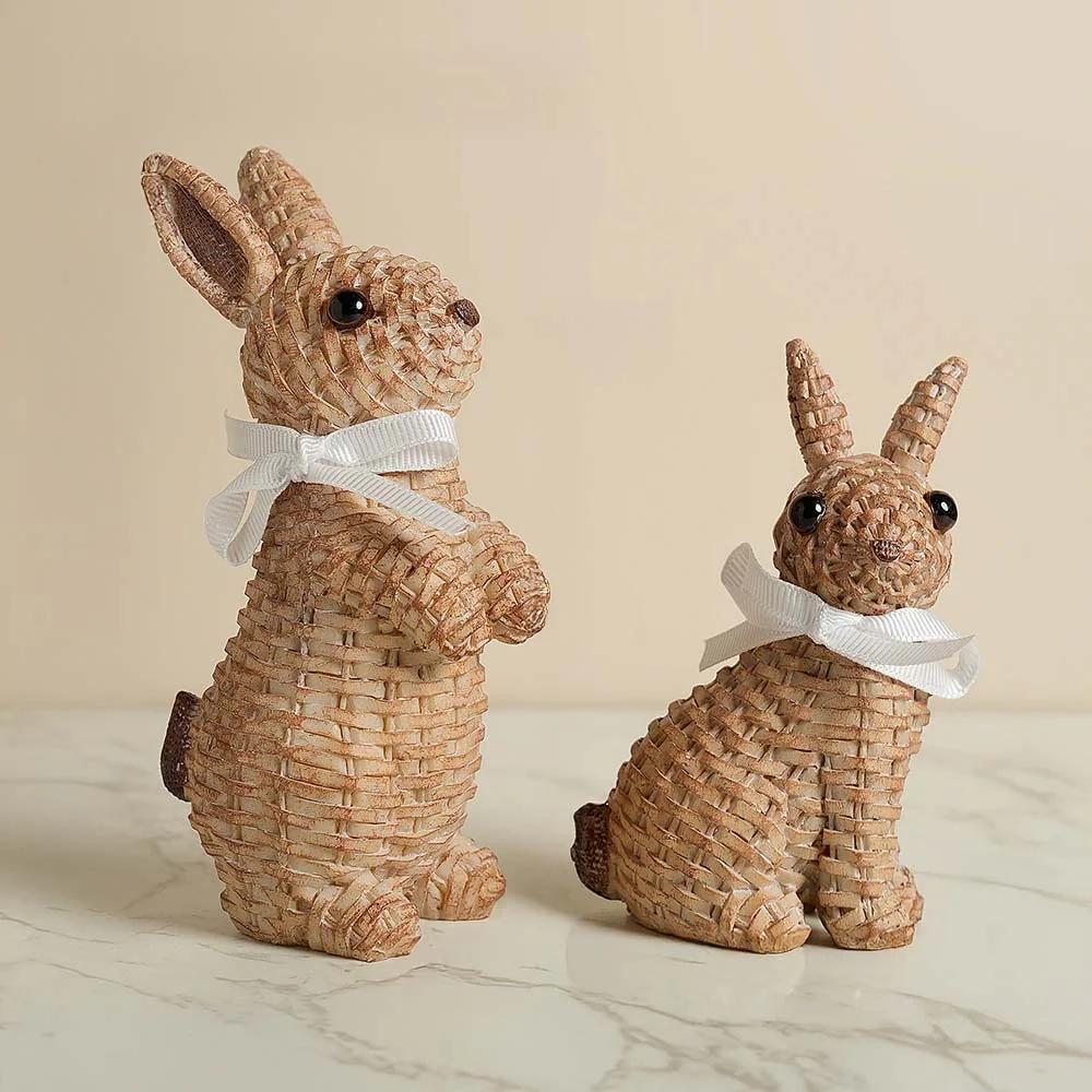 Maris Rustic Wicker Rabbits - Image 4