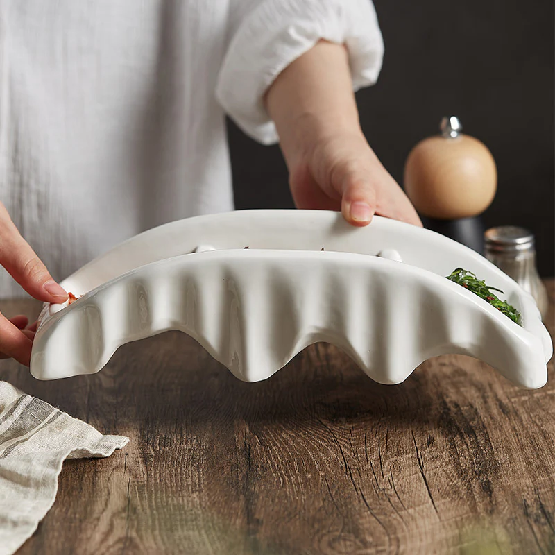 Marrow Ivory Ceramic Tray - Image 4