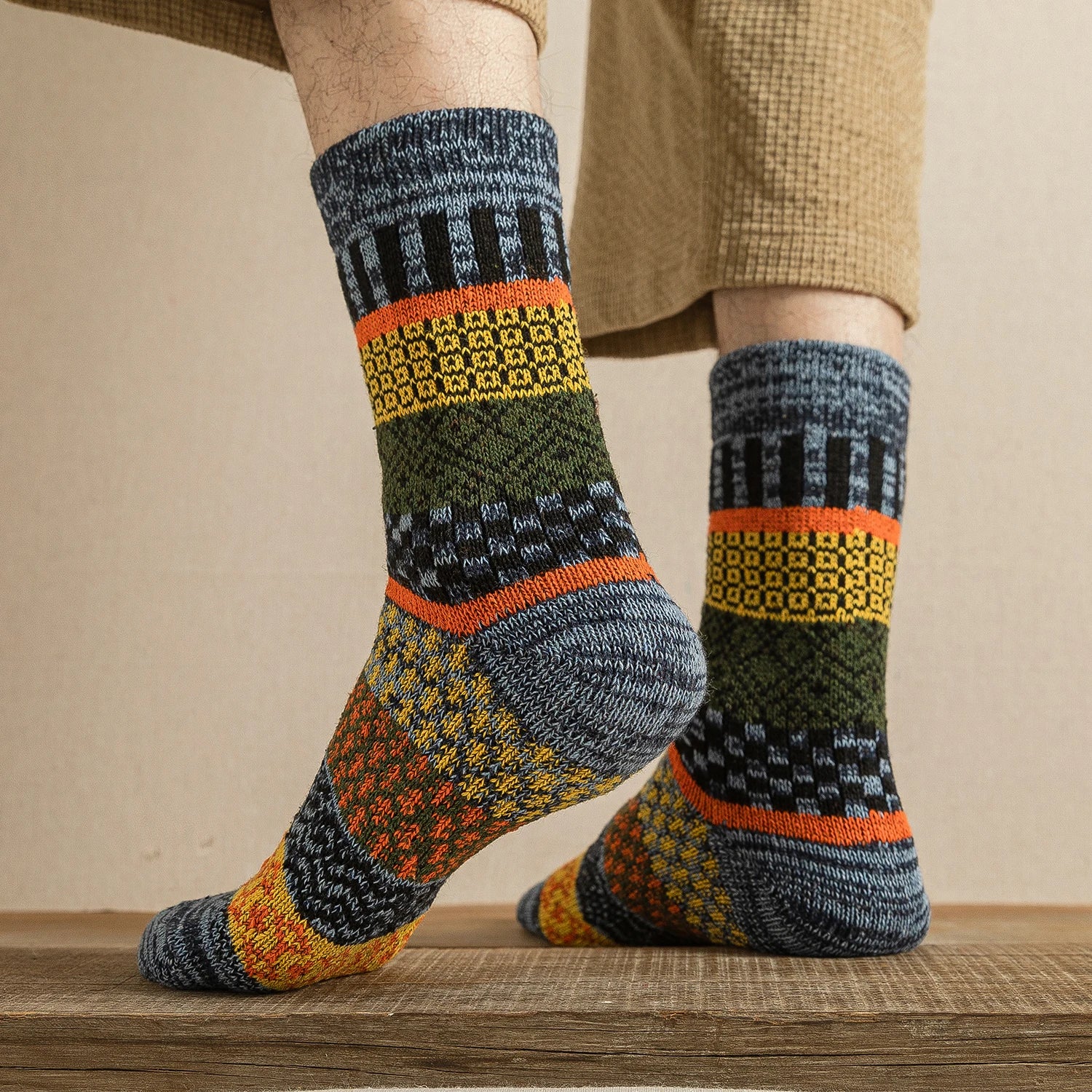 Men's Ethnic Crew Socks - Image 3