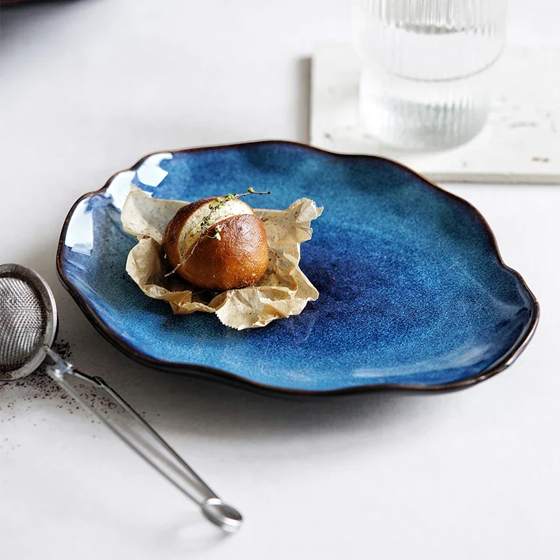 Midnight Ceramic Pool Plates - Image 2