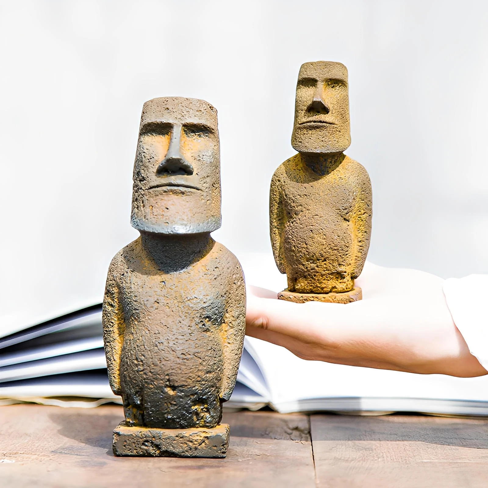 Moai Tiki Stone Figurines - Image 4