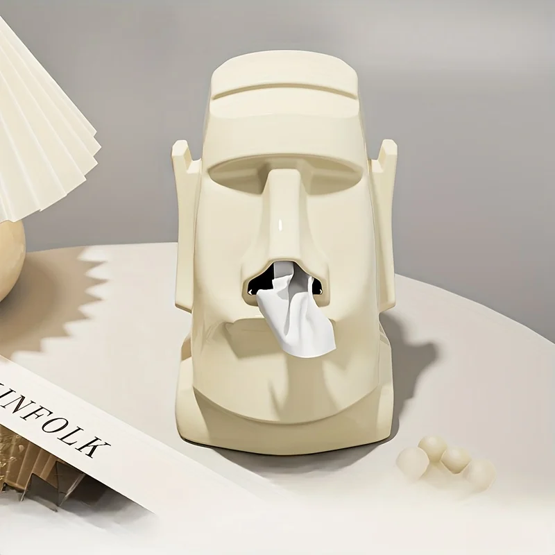Moai Tiki Tissue Box - Image 2