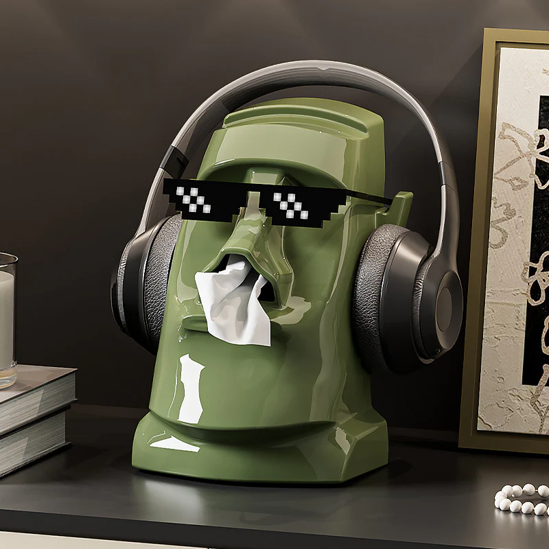 Moai Tiki Tissue Box - Image 6