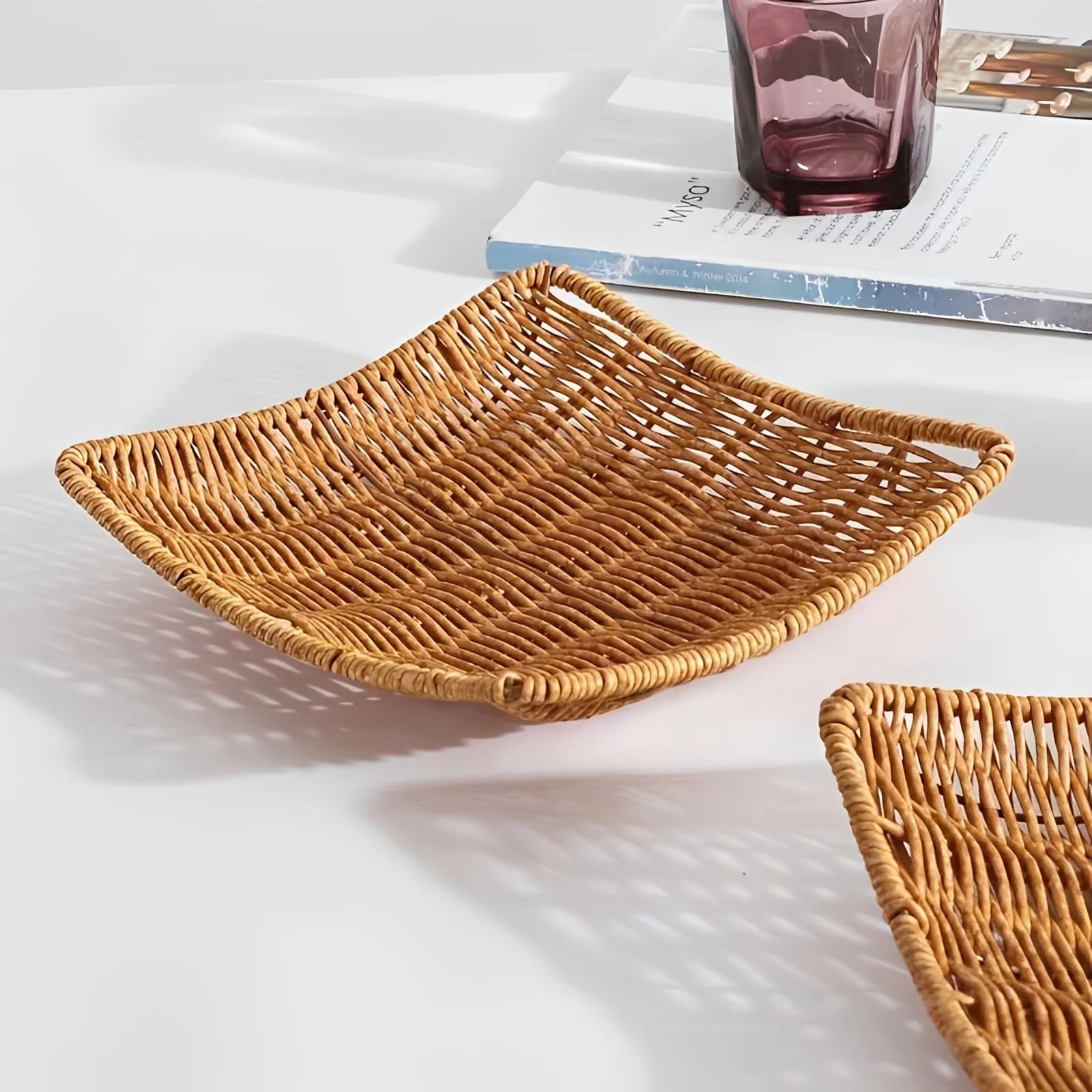 Noelie Rattan Display Tray - Image 3