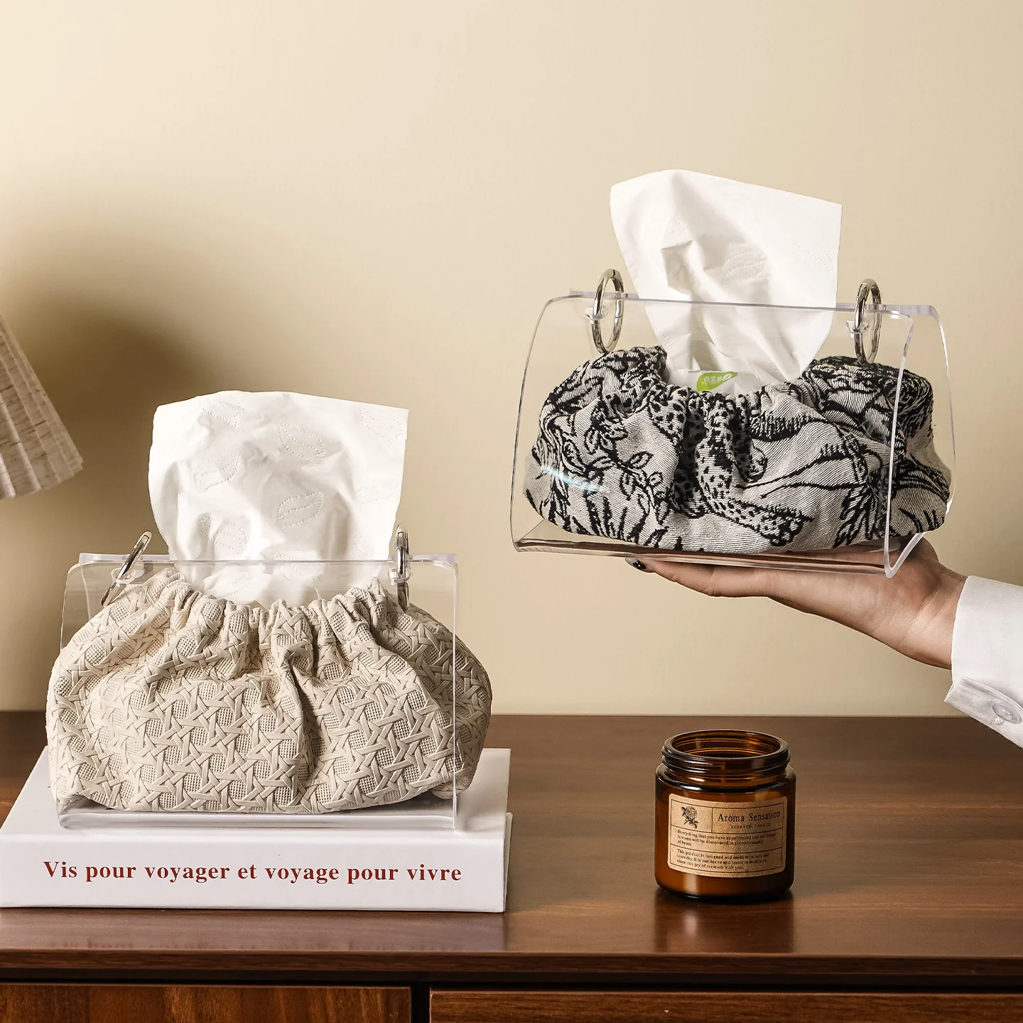 Noor Acrylic Tissue Holder - Image 6