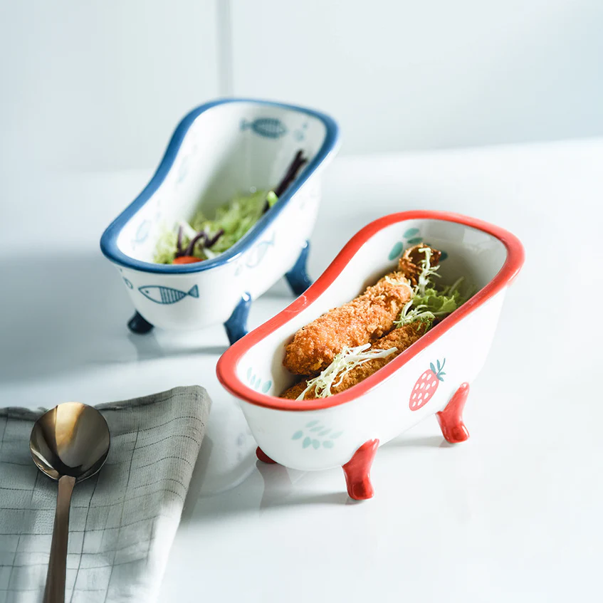 Onda Ceramic Bathtub Bowl - Image 2