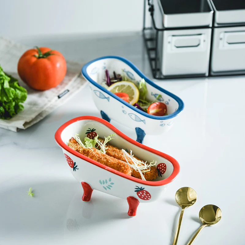 Onda Ceramic Bathtub Bowl - Image 3