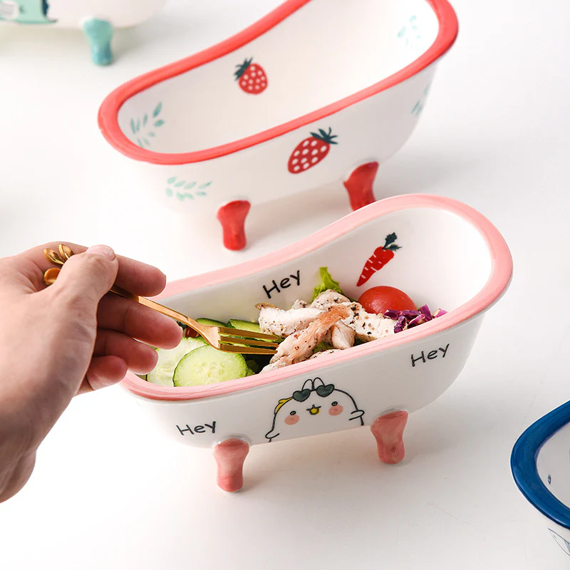 Onda Ceramic Bathtub Bowl - Image 4