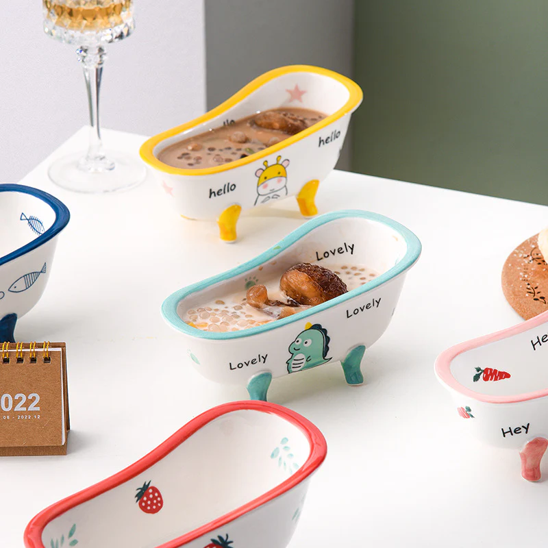 Onda Ceramic Bathtub Bowl - Image 6
