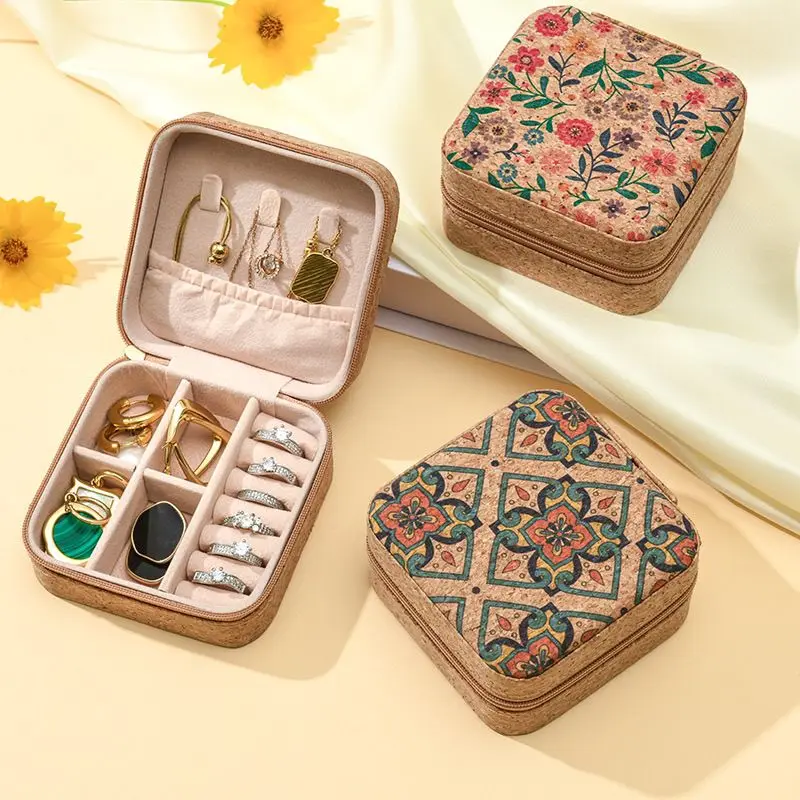 Ravelle Cork Jewelry Box - Image 2