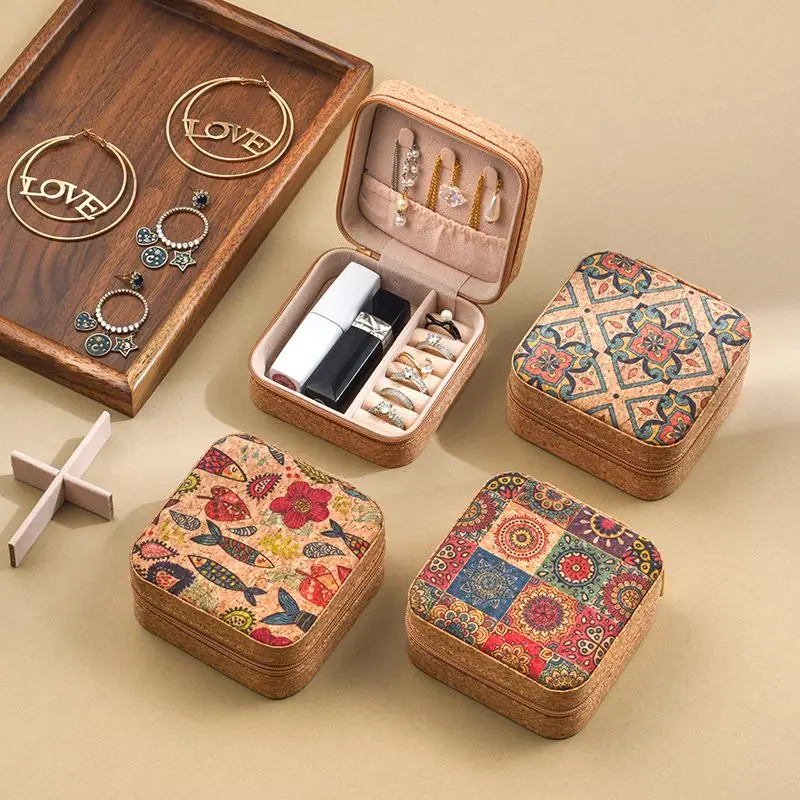 Ravelle Cork Jewelry Box - Image 3