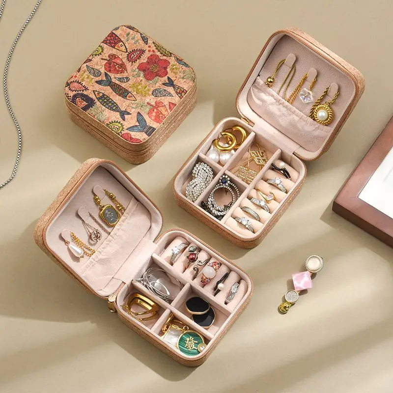 Ravelle Cork Jewelry Box - Image 5