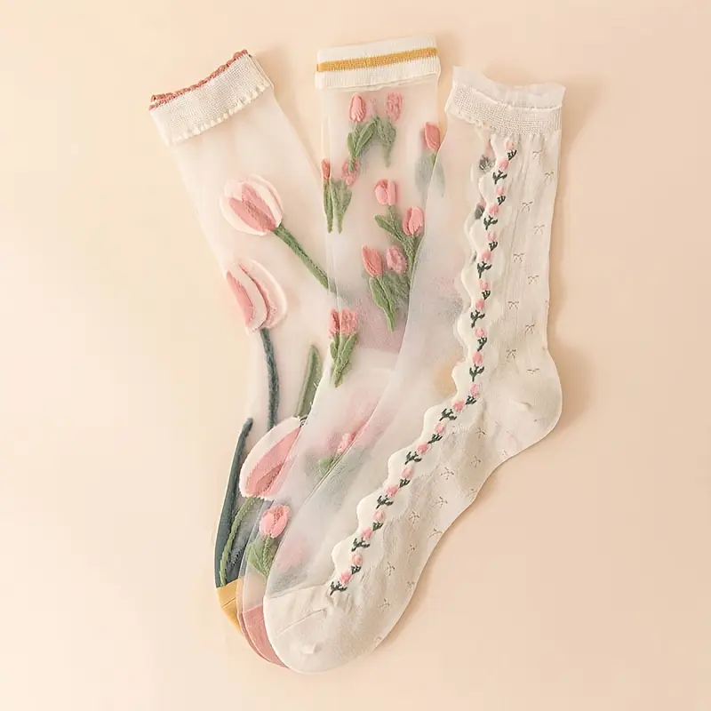 Rosedale Sheer Mesh Socks - Image 2