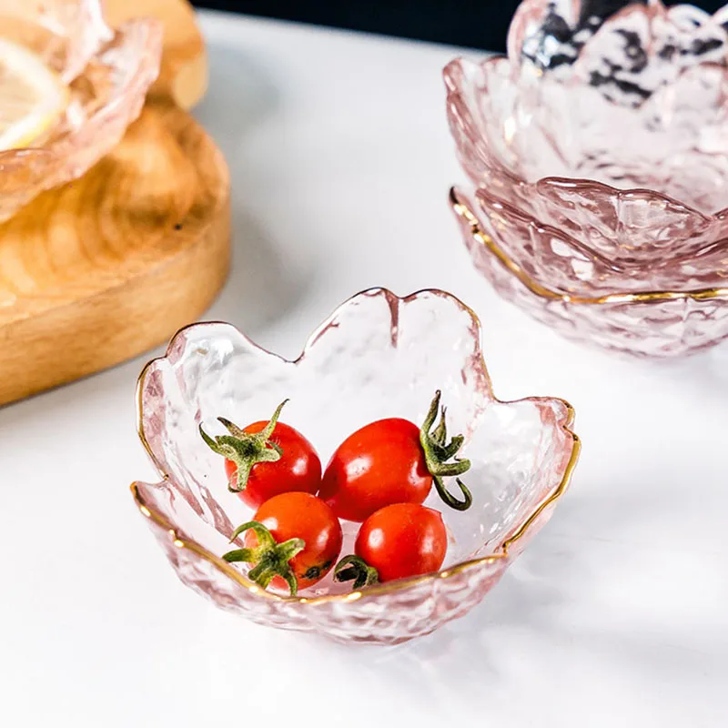 Rosélin Glass Petal Bowls - Image 3