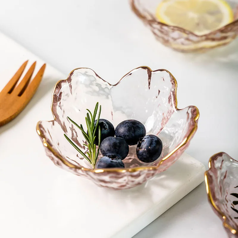 Rosélin Glass Petal Bowls - Image 4