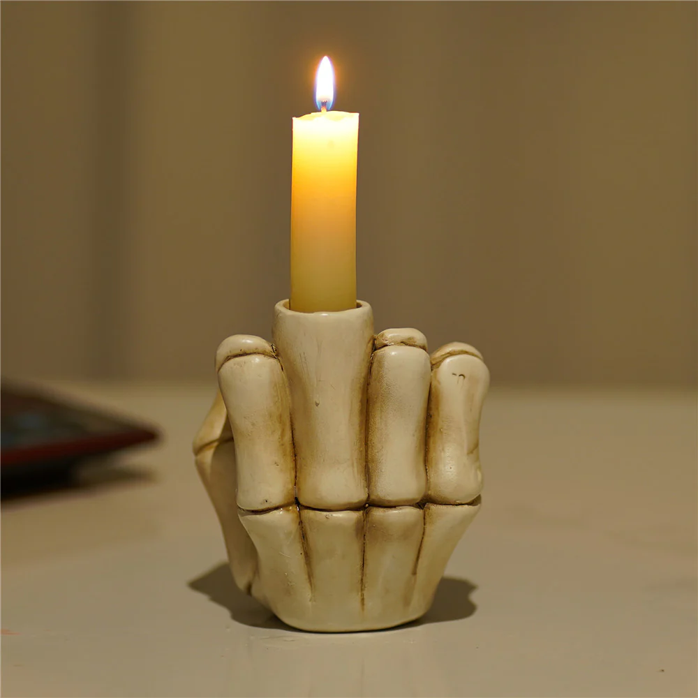 Skeleton Noir Candle Stand - Image 2