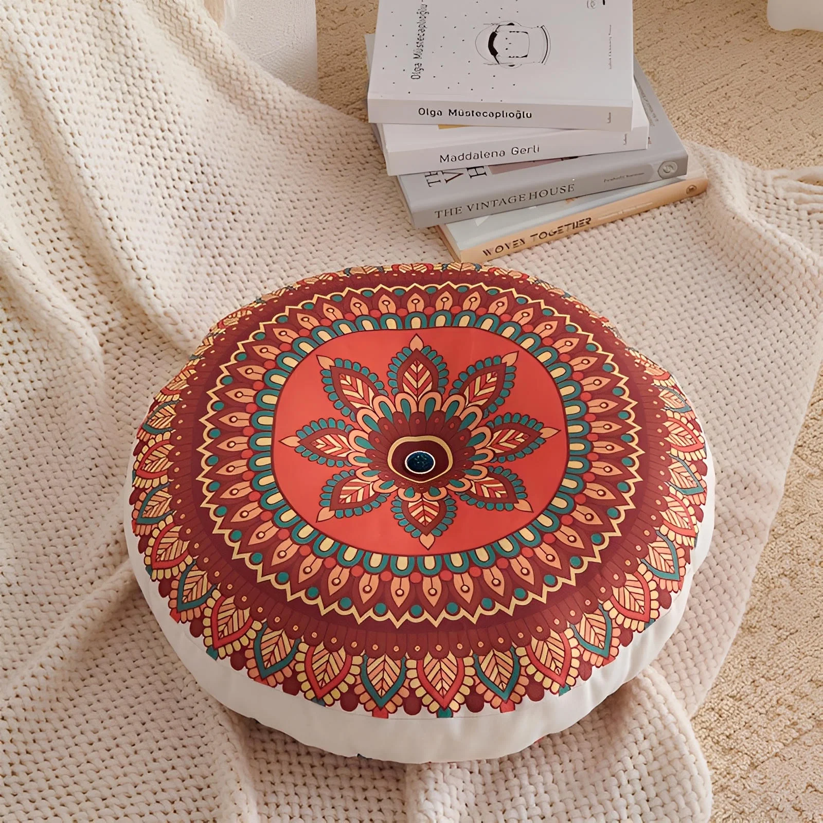 Sol Mandala Floor Cushion - Image 6
